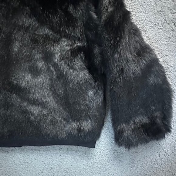 Vintage International Male Faux Fur Coat XXL Black and Lined - EUC - Made in USA - Picture 8 of 9